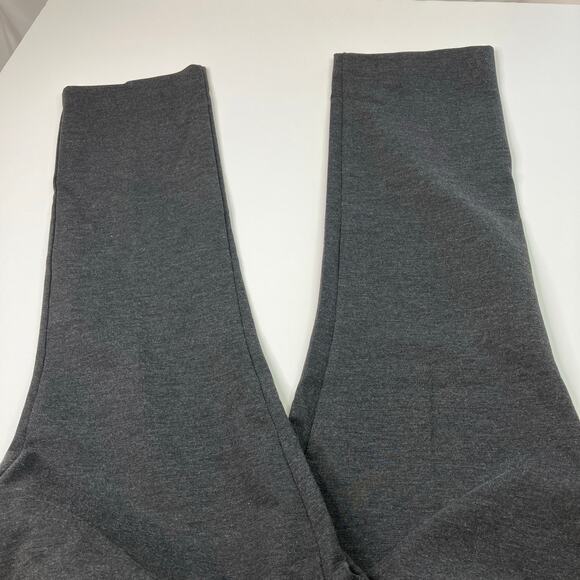 Talbots Petites | Signature Heather Gray Straight Leg Pants Polyester Blend 14P - Picture 3 of 7